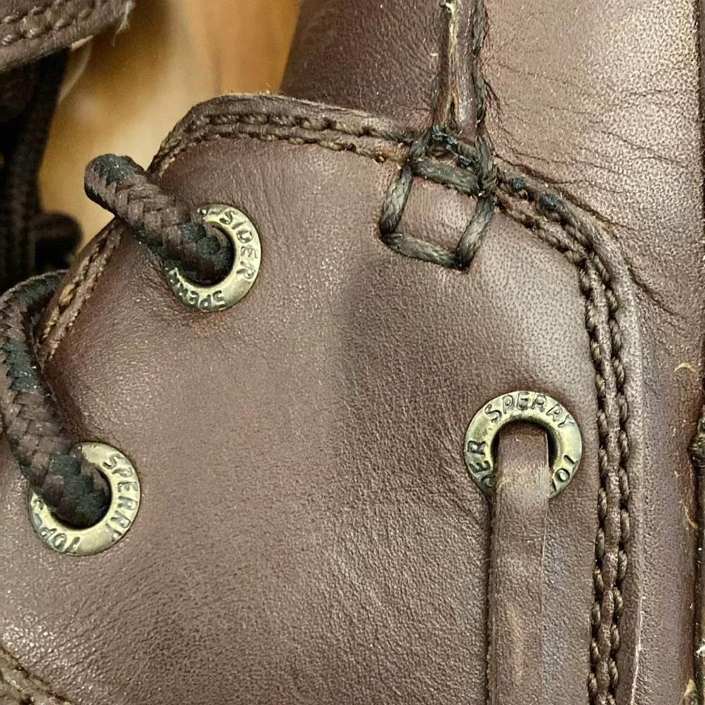 Sperry Men's Dark Brown Boat Shoes “Harpoon 2 Eye”
